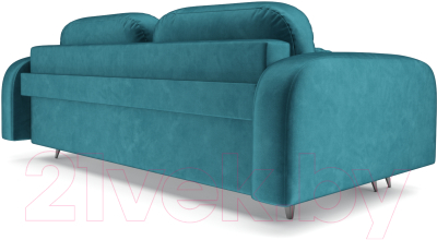 Диван Mebel-Ars Цюрих (бархат сине-зеленый Star Velvet 43 Black Green)