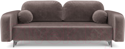 Диван Mebel-Ars Цюрих (бархат серо-шоколадный Star Velvet 60 Cofee)