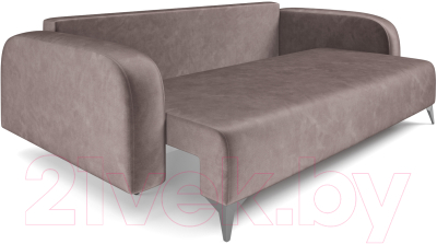Диван Mebel-Ars Цюрих (бархат серо-шоколадный Star Velvet 60 Cofee)
