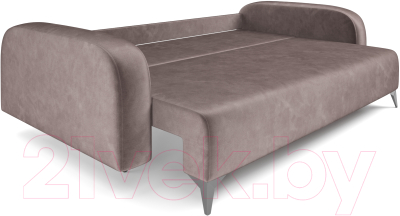 Диван Mebel-Ars Цюрих (бархат серо-шоколадный Star Velvet 60 Cofee)