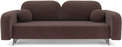 Диван Mebel-Ars Цюрих (велюр молочный шоколад НВ-178 13)