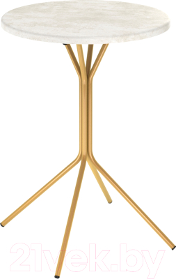 Журнальный столик Sheffilton SHT-CT12-1 (золото/бетон хафит) - фото