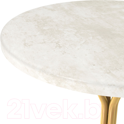 Журнальный столик Sheffilton SHT-CT12-1 (золото/бетон хафит)