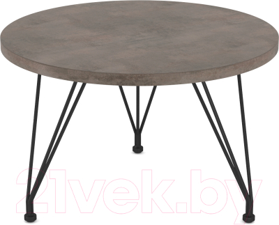 Журнальный столик Sheffilton SHT-CT29 (черный муар/хромикс бронза) - фото