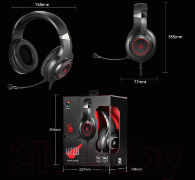 Наушники-гарнитура A4Tech Bloody G220