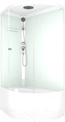 Душевая кабина Domani-Spa Simple 128 High L / DS01Sm128LHWCl00-V1.2 - фото