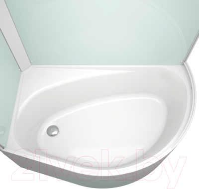 Душевая кабина Domani-Spa Simple 128 High L / DS01Sm128LHWCl00-V1.2