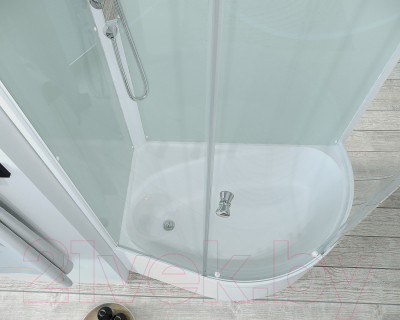 Душевая кабина Domani-Spa Simple 128 High L / DS01Sm128LHWCl00-V1.2