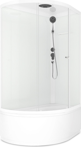 Душевая кабина Domani-Spa Simple 128 High R / DS01Sm128RHWCl00-V1.2 - фото