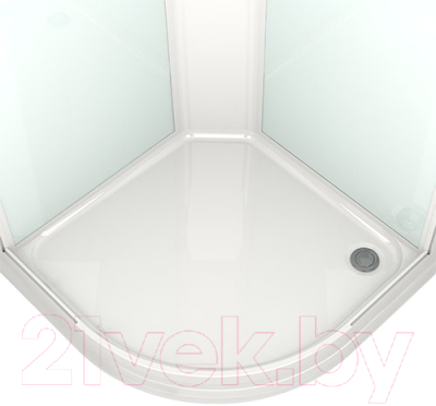 Душевая кабина Domani-Spa Delight 88 / DS01D88LWM10 (белый/сатин/матированное стекло)