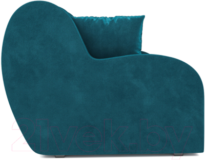 Диван Mebel-Ars Аккордеон Барон (бархат сине-зеленый Star Velvet 43 Black Green)