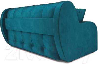 Диван Mebel-Ars Аккордеон Барон (бархат сине-зеленый Star Velvet 43 Black Green)