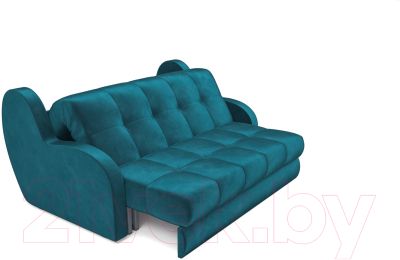 Диван Mebel-Ars Аккордеон Барон (бархат сине-зеленый Star Velvet 43 Black Green)