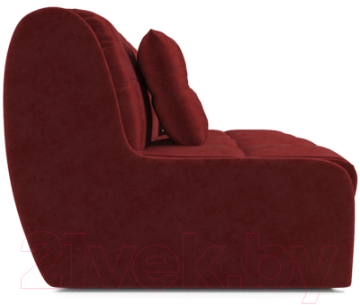 Диван Mebel-Ars Аккордеон Барон №2 (бархат красный Star Velvet 3 Dark Red)