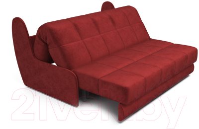 Диван Mebel-Ars Аккордеон Барон №2 (бархат красный Star Velvet 3 Dark Red)