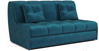 Диван Mebel-Ars Аккордеон Барон №2 (бархат сине-зеленый Star Velvet 43 Black Green) - фото