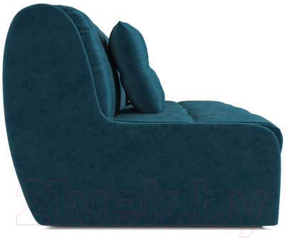 Диван Mebel-Ars Аккордеон Барон №2 (бархат сине-зеленый Star Velvet 43 Black Green)