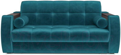 Диван Mebel-Ars Аккордеон Барон №3 (бархат сине-зеленый Star Velvet 43 Black Green)