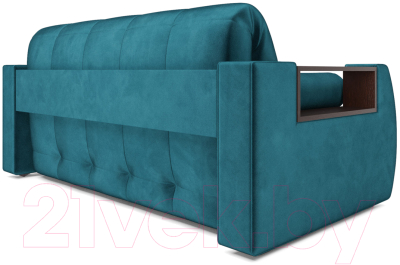 Диван Mebel-Ars Аккордеон Барон №3 (бархат сине-зеленый Star Velvet 43 Black Green)