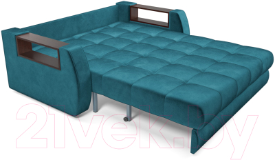 Диван Mebel-Ars Аккордеон Барон №3 (бархат сине-зеленый Star Velvet 43 Black Green)