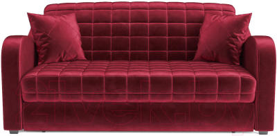 Диван Mebel-Ars Аккордеон Барон №4 (бархат красный Star Velvet 3 Dark Red)