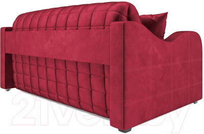 Диван Mebel-Ars Аккордеон Барон №4 (бархат красный Star Velvet 3 Dark Red)
