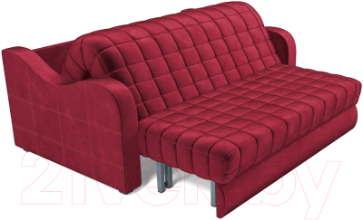 Диван Mebel-Ars Аккордеон Барон №4 (бархат красный Star Velvet 3 Dark Red)