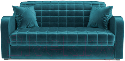 Диван Mebel-Ars Аккордеон Барон №4 (бархат сине-зеленый Star Velvet 43 Black Green)