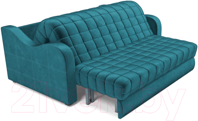 Диван Mebel-Ars Аккордеон Барон №4 (бархат сине-зеленый Star Velvet 43 Black Green)