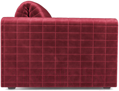 Диван Mebel-Ars Аккордеон Барон №5 (бархат красный Star Velvet 3 Dark Red)