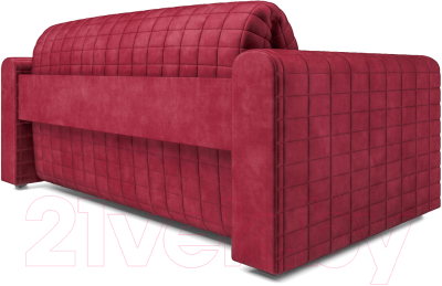 Диван Mebel-Ars Аккордеон Барон №5 (бархат красный Star Velvet 3 Dark Red)