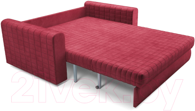 Диван Mebel-Ars Аккордеон Барон №5 (бархат красный Star Velvet 3 Dark Red)