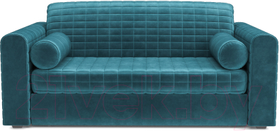 Диван Mebel-Ars Аккордеон Барон №5 (бархат сине-зеленый Star Velvet 43 Black Green)