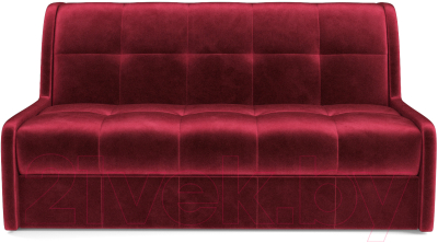 Диван Mebel-Ars Аккордеон Барон №6 (бархат красный Star Velvet 3 Dark Red)