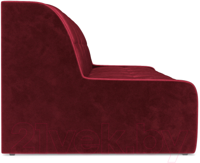 Диван Mebel-Ars Аккордеон Барон №6 (бархат красный Star Velvet 3 Dark Red)