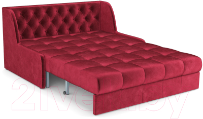 Диван Mebel-Ars Аккордеон Барон №6 (бархат красный Star Velvet 3 Dark Red)