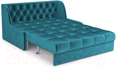 Диван Mebel-Ars Аккордеон Барон №6 (бархат сине-зеленый Star Velvet 43 Black Green)
