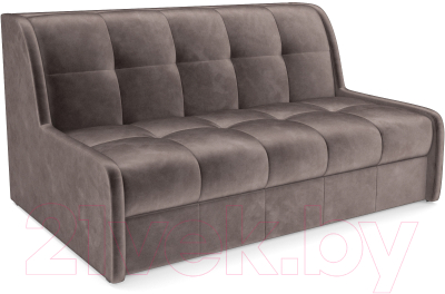 Диван Mebel-Ars Аккордеон Барон №6 (бархат серо-шоколадный Star Velvet 60 Coffee) - фото