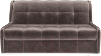 Диван Mebel-Ars Аккордеон Барон №6 (бархат серо-шоколадный Star Velvet 60 Coffee)