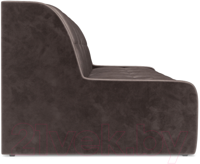 Диван Mebel-Ars Аккордеон Барон №6 (бархат серо-шоколадный Star Velvet 60 Coffee)