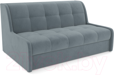 Диван Mebel-Ars Аккордеон Барон №6 (велюр серо-синий HB-178 26) - фото