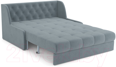 Диван Mebel-Ars Аккордеон Барон №6 (велюр серо-синий HB-178 26)