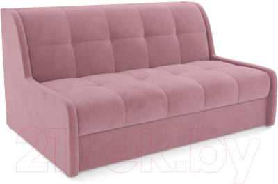 Диван Mebel-Ars Аккордеон Барон №6 (велюр пудра НВ-178 18) - фото