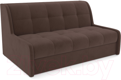 Диван Mebel-Ars Аккордеон Барон №6 (велюр молочный шоколад НВ-178 13) - фото