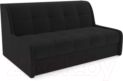 Диван Mebel-Ars Аккордеон Барон №6 (велюр черный HB-178 17) - фото