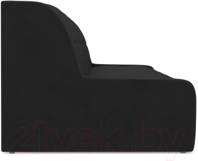 Диван Mebel-Ars Аккордеон Барон №6 (велюр черный HB-178 17)