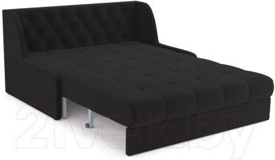 Диван Mebel-Ars Аккордеон Барон №6 (велюр черный HB-178 17)