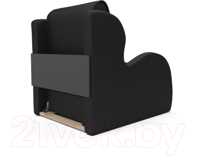 Кресло-кровать Mebel-Ars Атлант (черный кожзам)