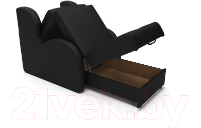 Кресло-кровать Mebel-Ars Атлант (черный кожзам)