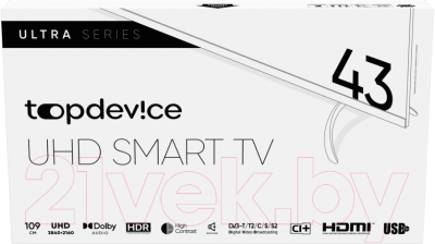 Телевизор Topdevice TDTV43BS06UBK